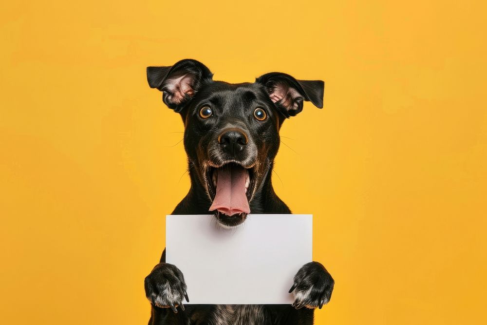 Photo of shocked dog surprised face pet.