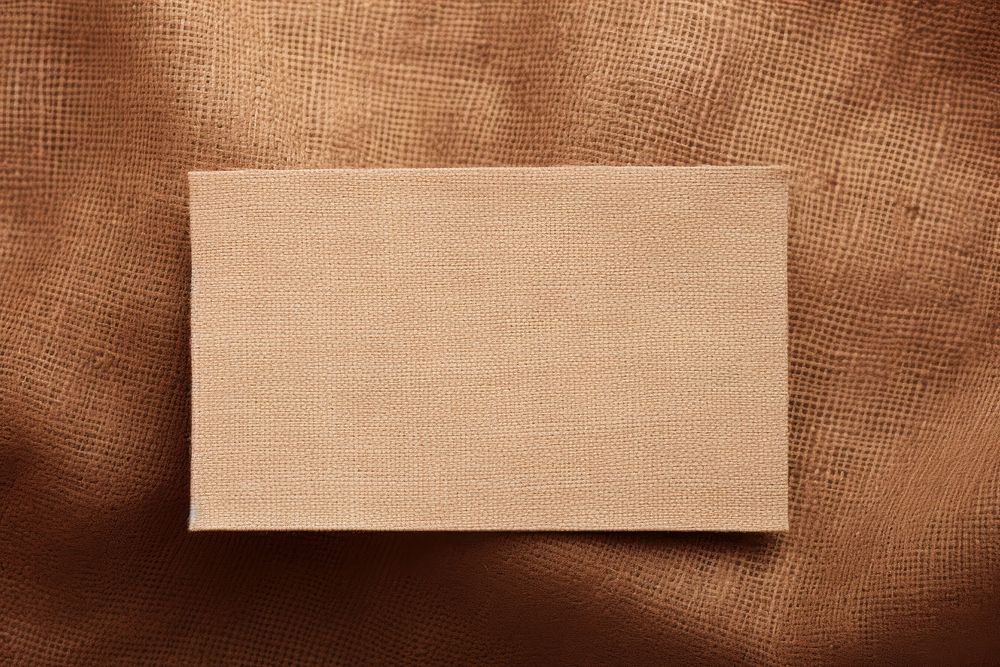 Empty business card mockup linen accessories accessory.