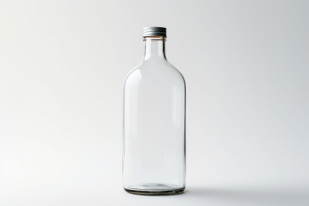 Glass bottle beverage drink milk.