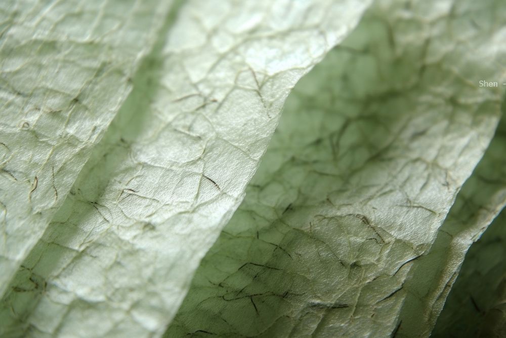 Husk fibre mulberry paper plant leaf.