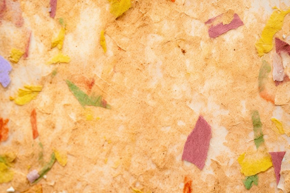 Plant fibre mulberry paper texture confetti leaf.