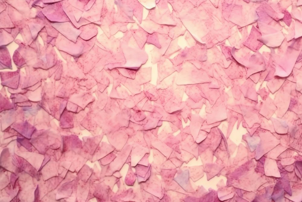 Plant fibre mulberry paper texture petal confetti.