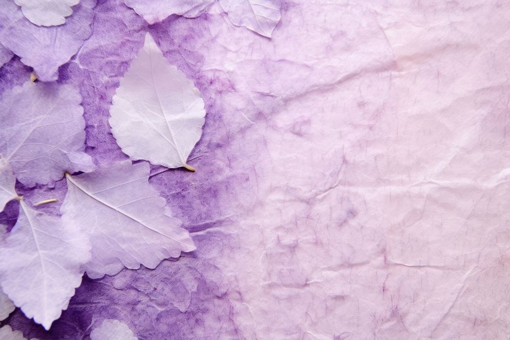 Plant fibre mulberry paper texture blossom purple.