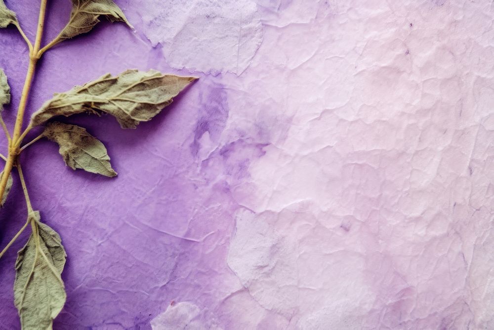 Plant fibre mulberry paper blossom purple herbal.