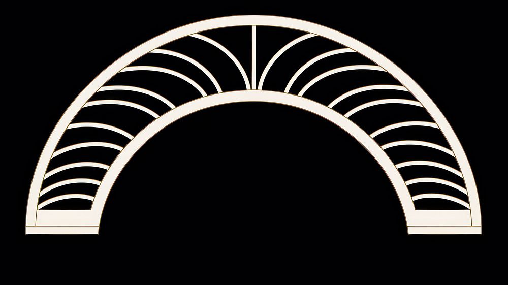 Cirle oval divider ornament architecture line darkness.
