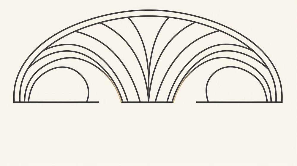 Cirle oval divider ornament architecture backgrounds line.
