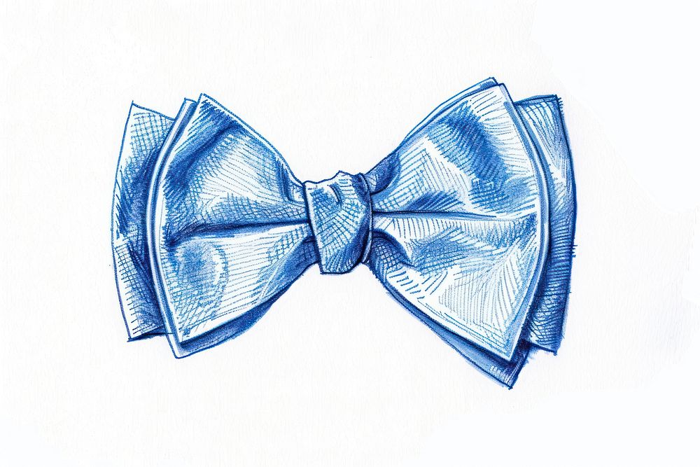 Vintage drawing bow ties accessories accessory formal wear.