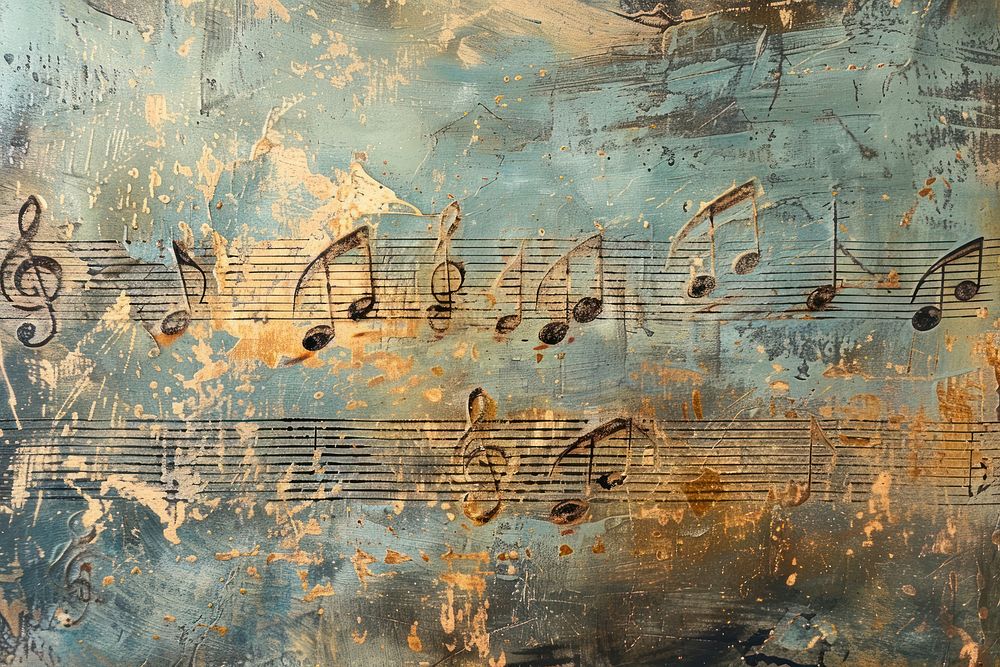 Music notes art backgrounds creativity.