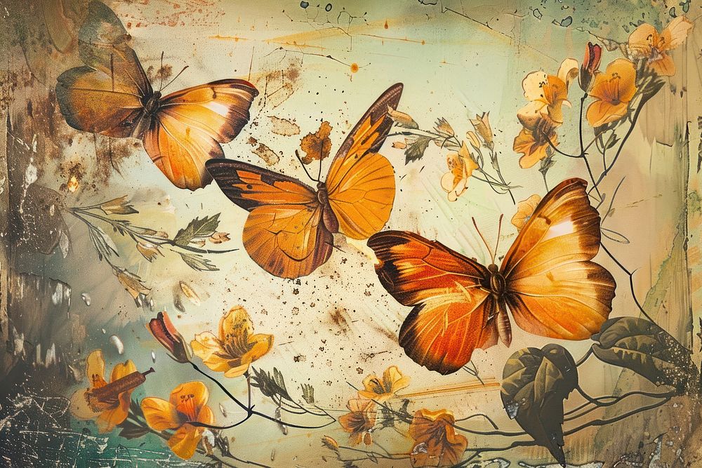 Butterflies painting art butterfly.