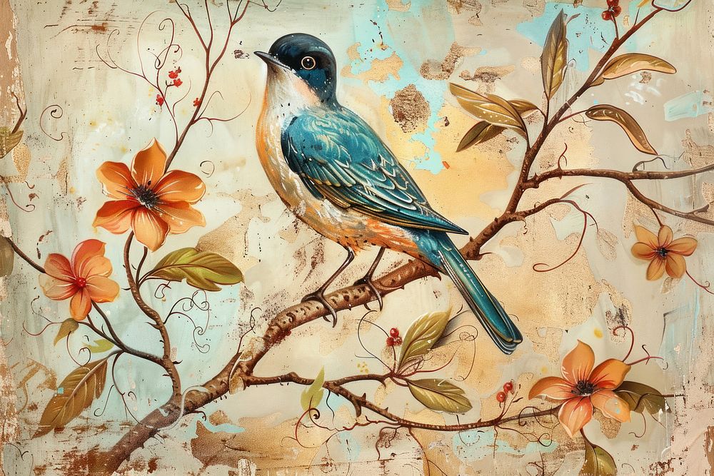 Bird painting art animal.