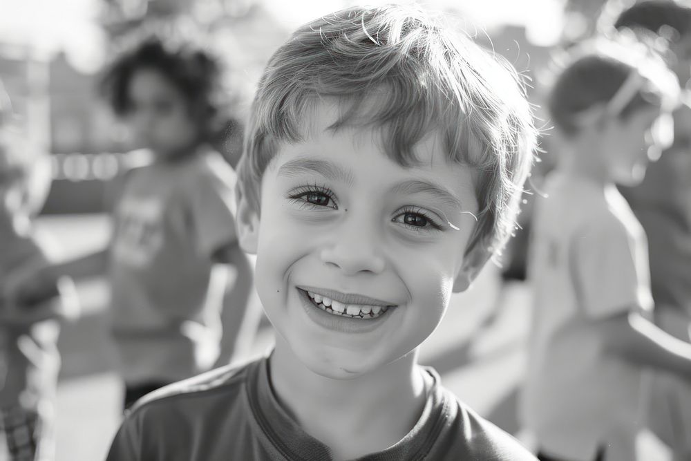 Elementary school photography happy portrait.