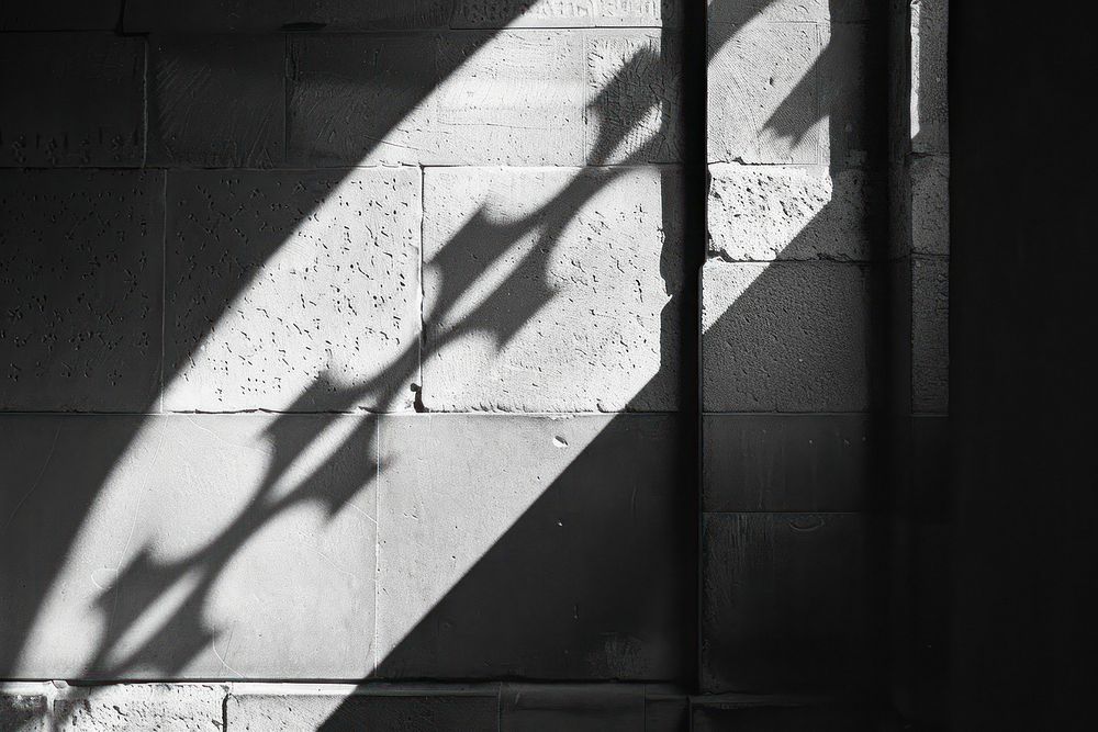 Shadow architecture wall building.