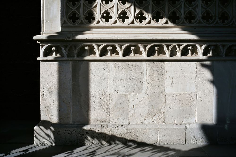 Shadow architecture pillar column.