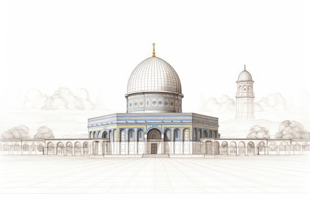 Dome of the rock dome architecture building.