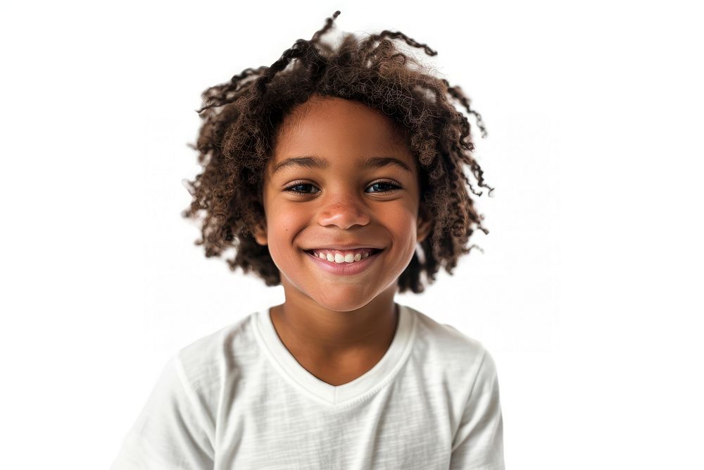 Black boy smiling portrait child smile.