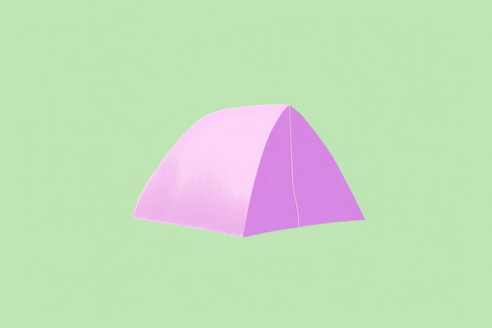 Tent outdoors origami purple.