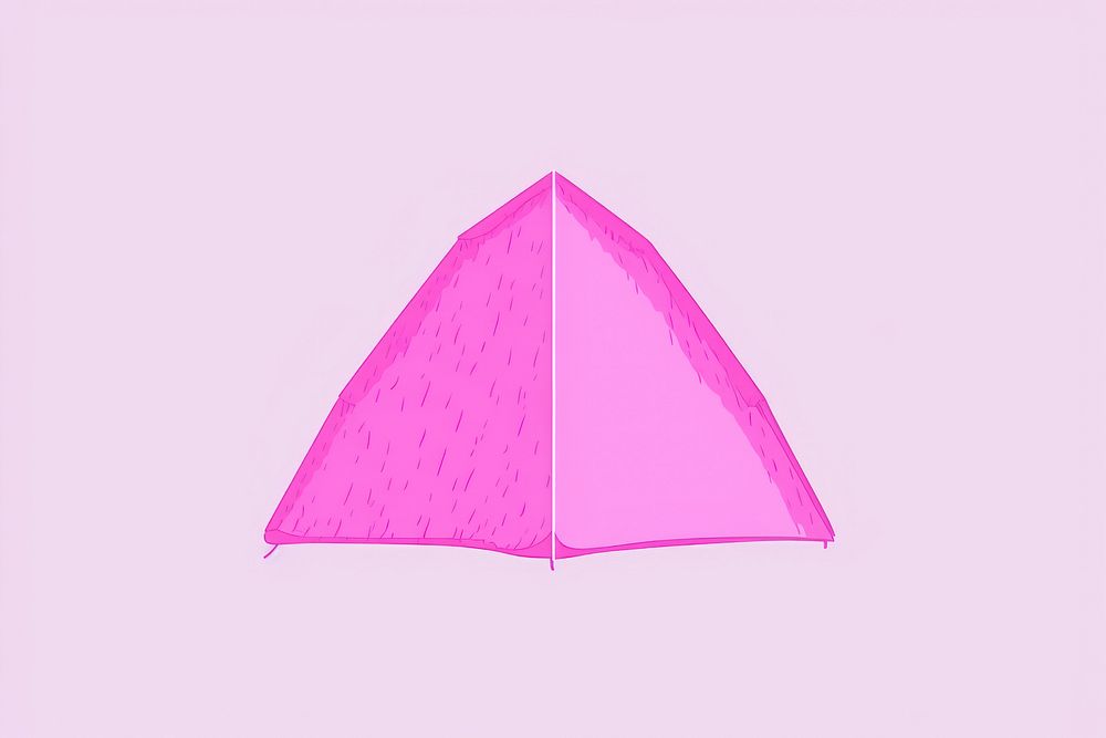 Tent umbrella magenta origami.