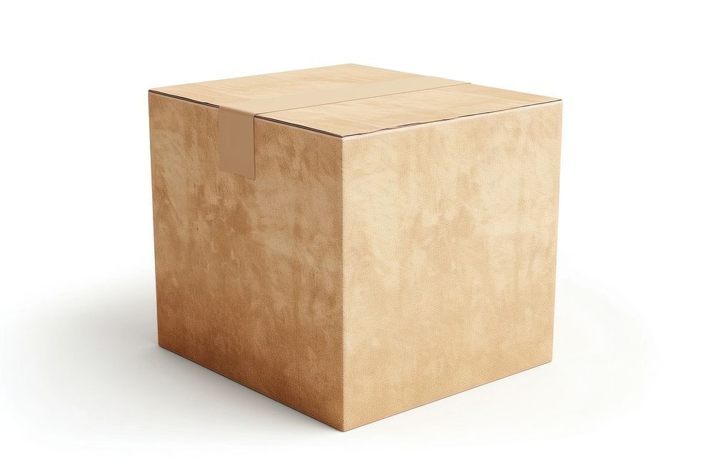 Brown paper box furniture cardboard carton.