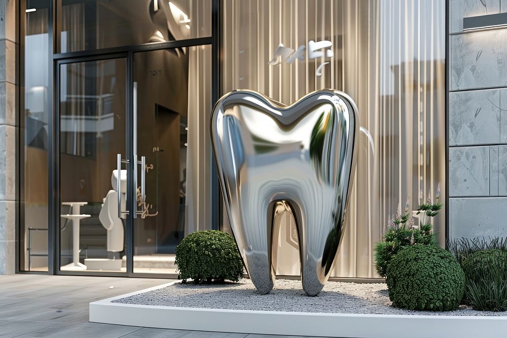 Tooth sculpture representation architecture.