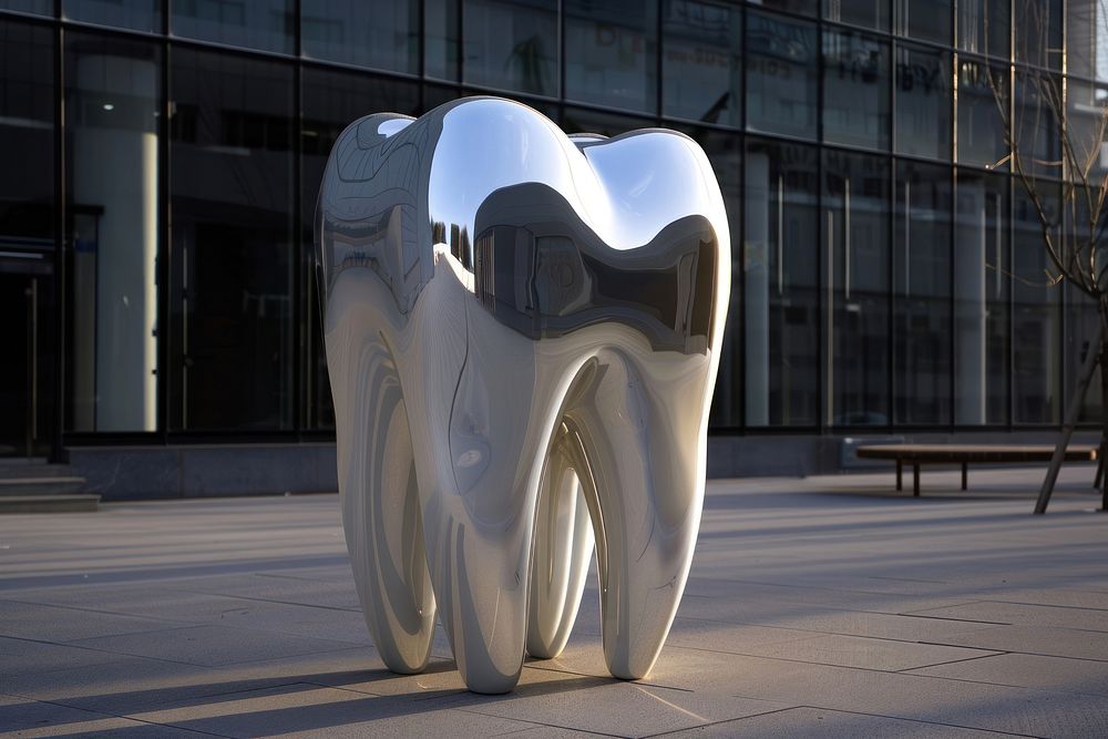 Tooth architecture sculpture city.