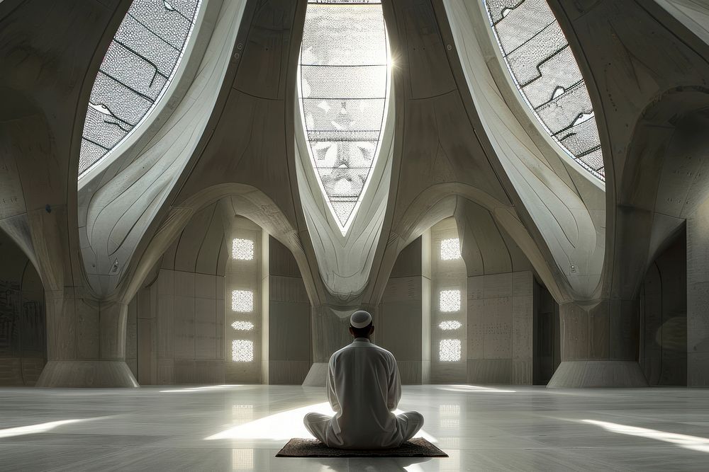 The Futuristic Place prayer architecture clothing.