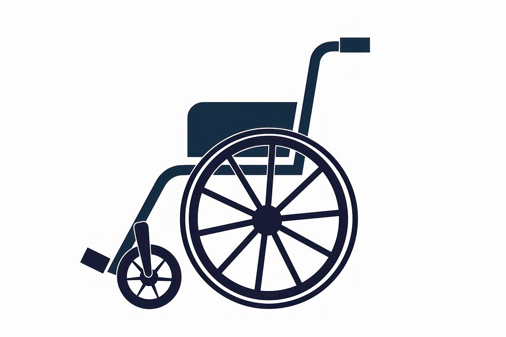 Disabled wheelchair icon logo white background parasports.