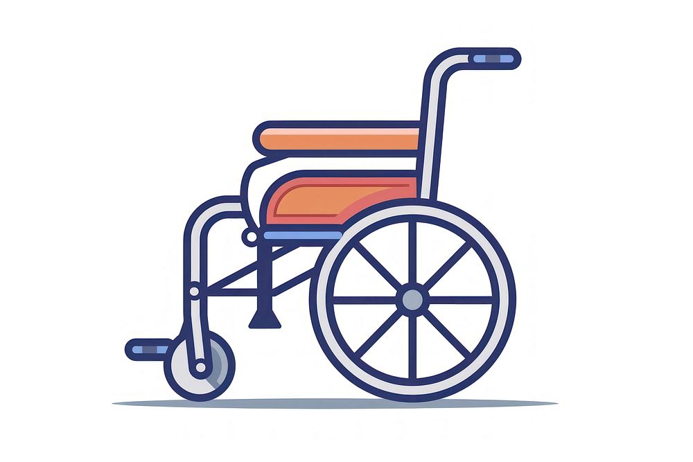 Disabled wheelchair icon symbol logo white background.