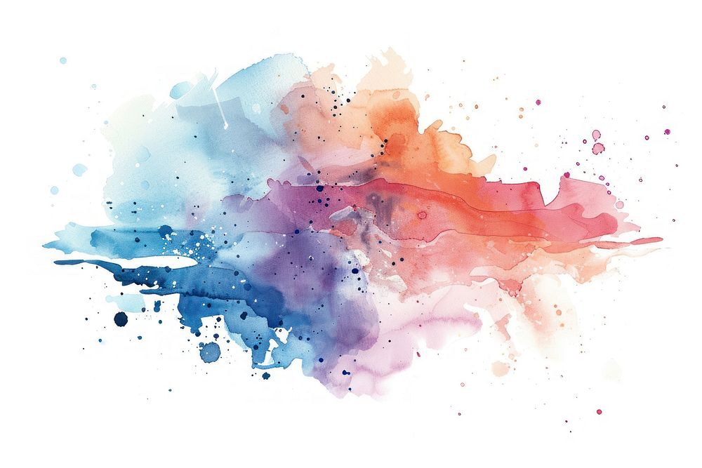 Watercolor Vector backgrounds painting white background.