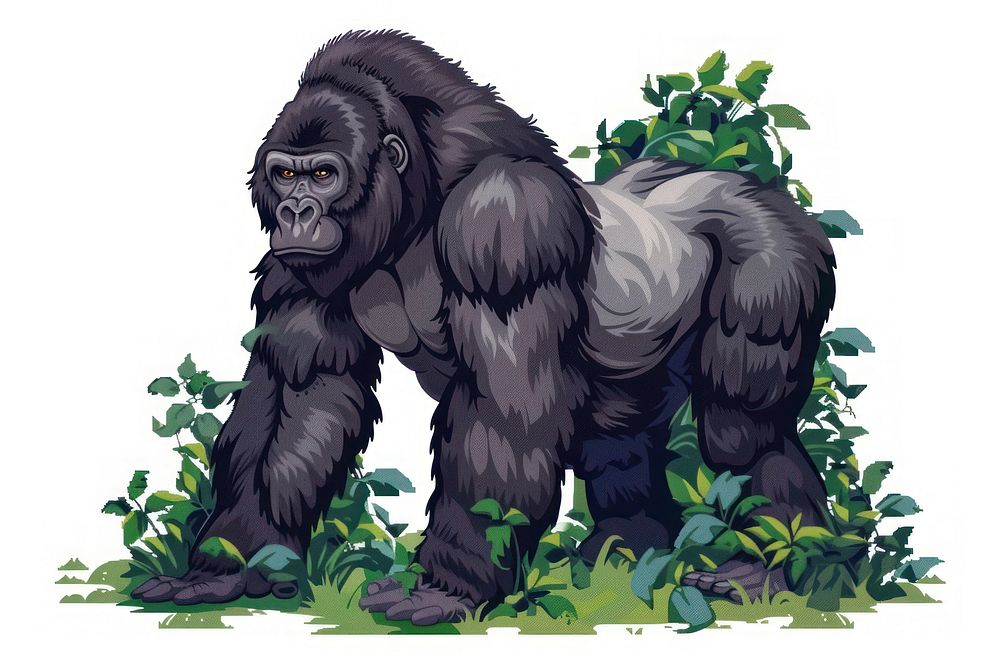 Gorillas wildlife mammal animal.