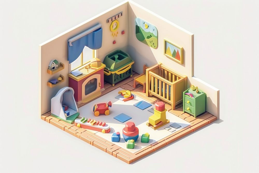Toys in baby room furniture architecture creativity.