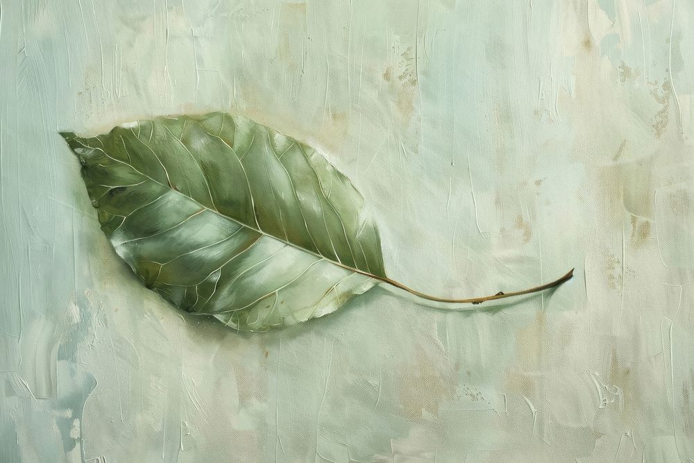 Close up on pale Leaf painting leaf backgrounds.