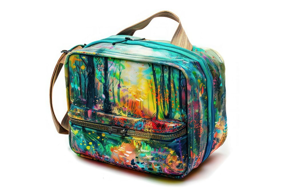Backpack and lunchbox backpack luggage forest.