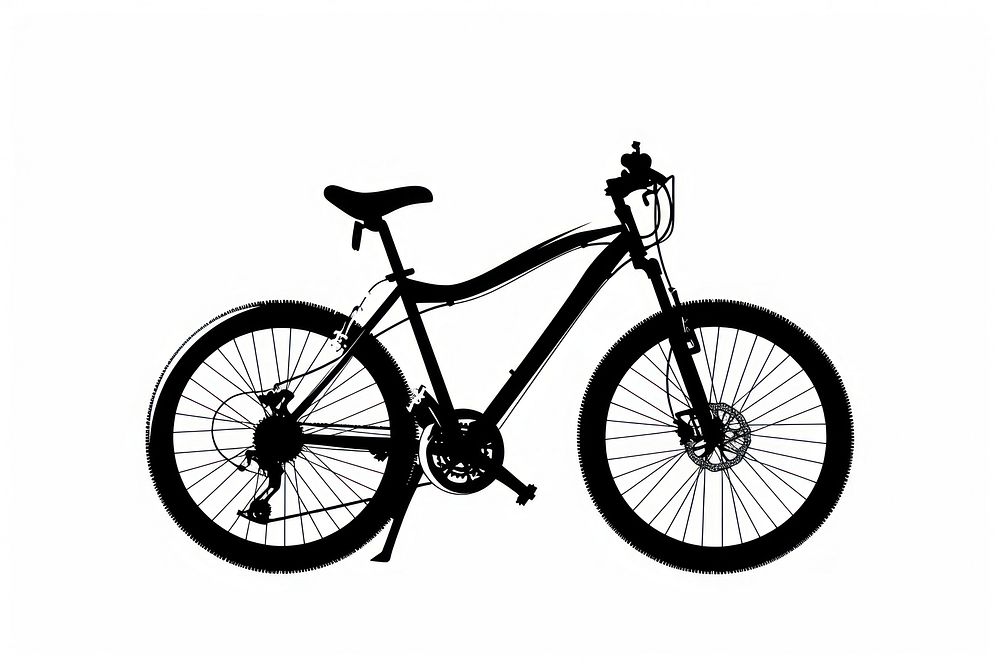 Bike silhouette transportation bicycle vehicle.