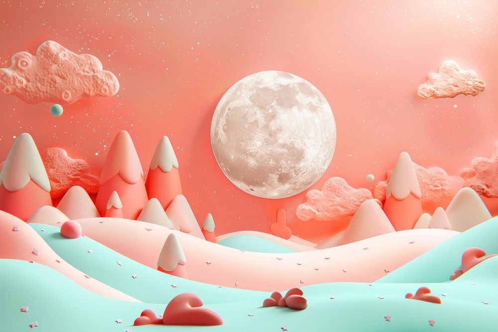 Cute moon background outdoors nature tranquility.