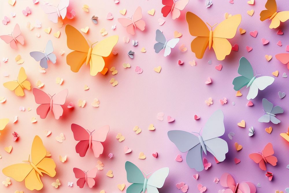 Cute butterflies background backgrounds flower petal.