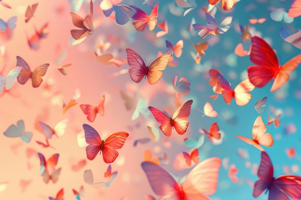 Cute butterflies background backgrounds outdoors flower.