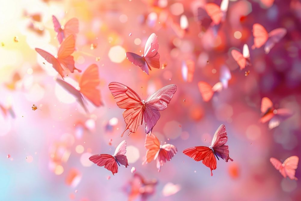 Cute butterflies background backgrounds flower petal.