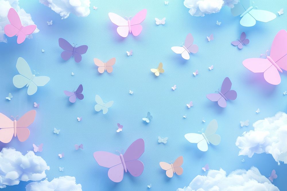Cute butterflies background backgrounds outdoors nature.