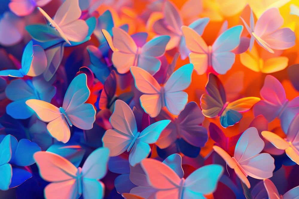 Cute butterflies background backgrounds outdoors nature.