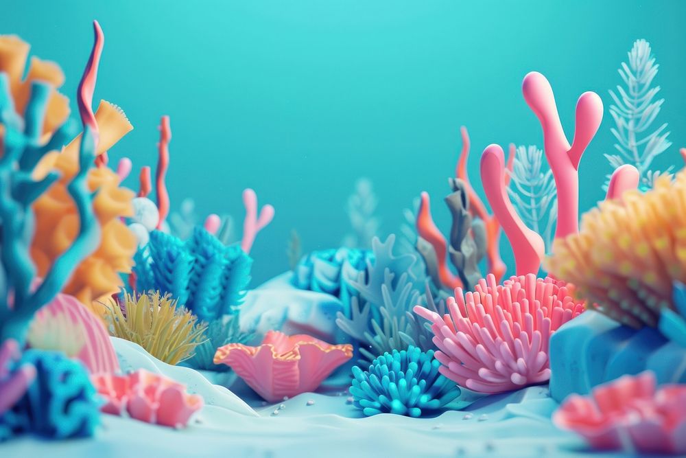 Cute beautiful corals underwater fantasy background outdoors nature sea.