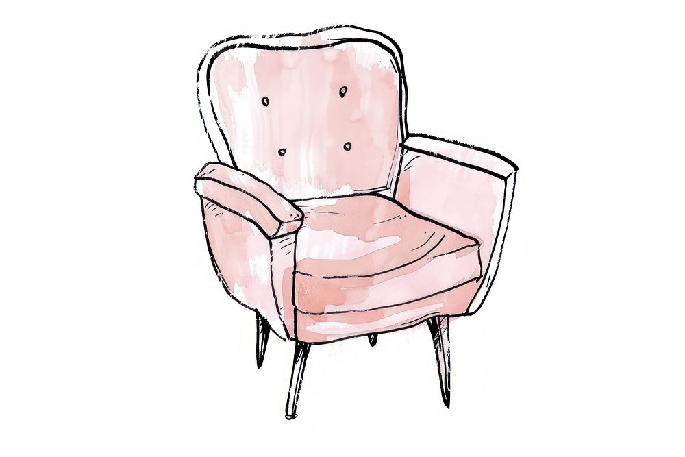 Furniture armchair white background creativity.