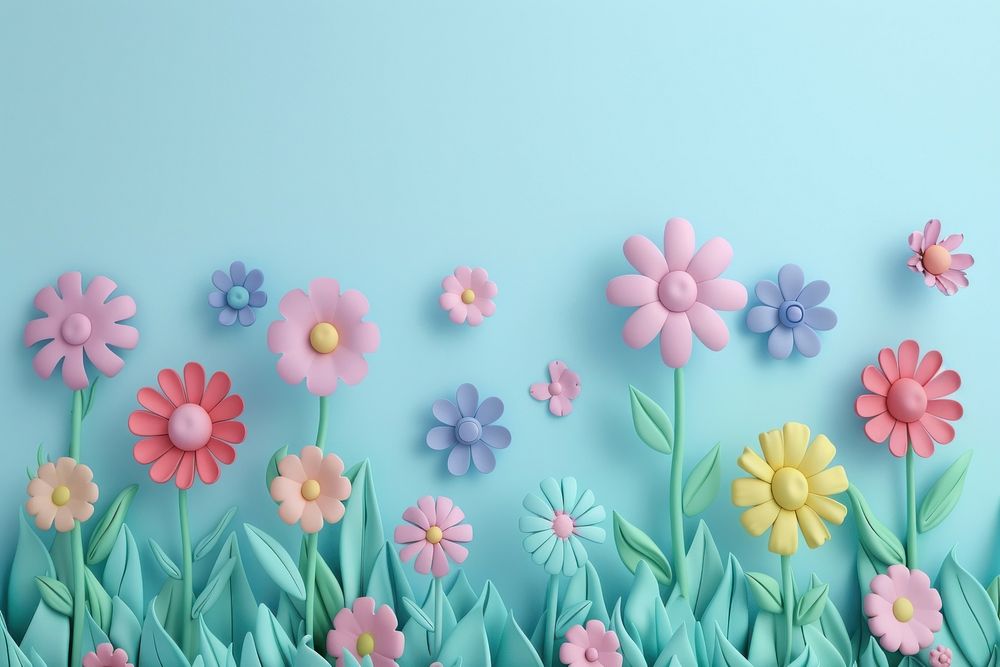 Cute flowers background art backgrounds plant.