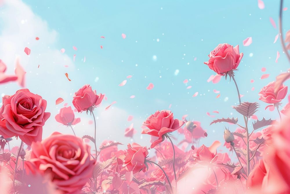 Cute rose background backgrounds outdoors blossom.