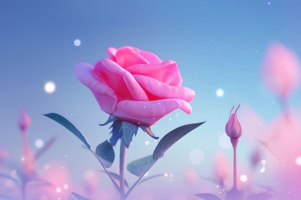 Cute rose background outdoors blossom flower.