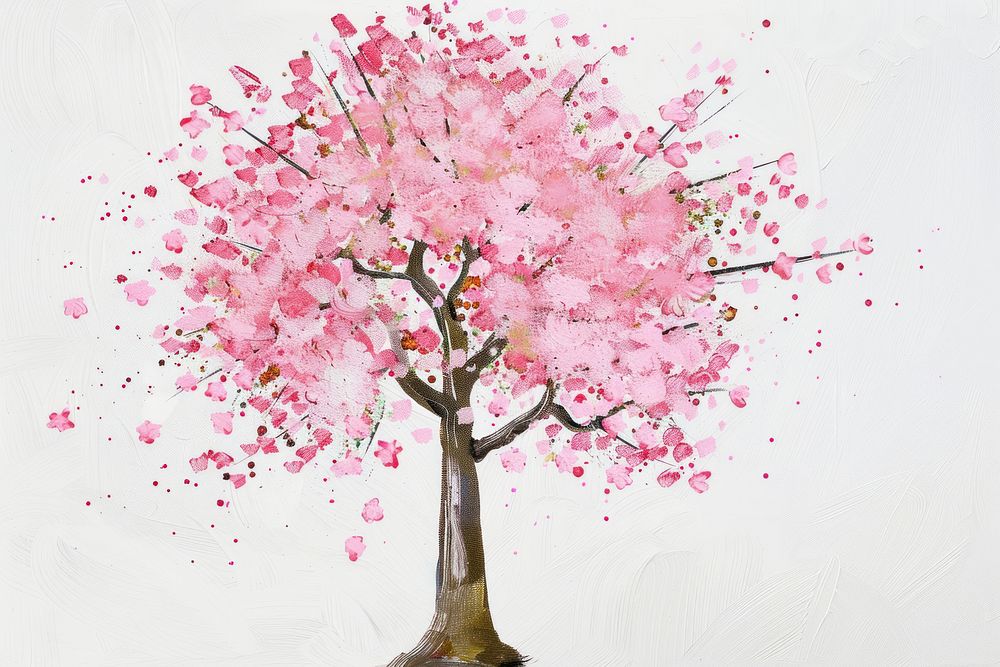 Cherry blossom tree flower plant art.