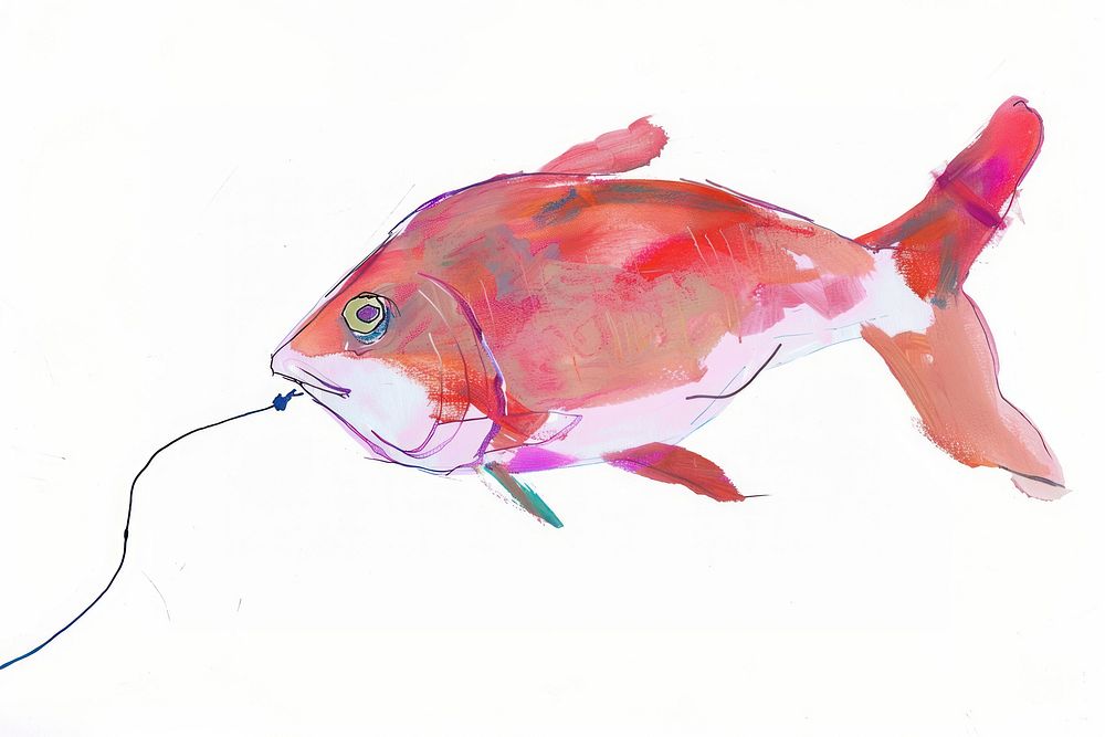 Fishing animal underwater goldfish.