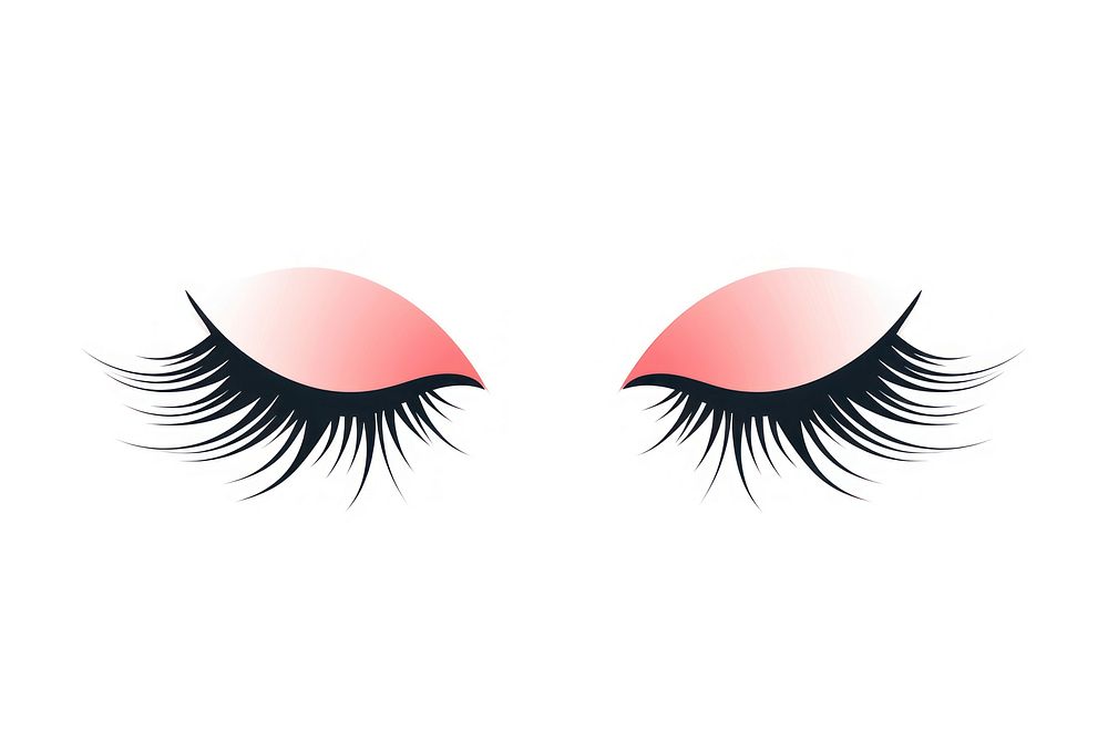 Eyelashes cosmetics eyelash logo.