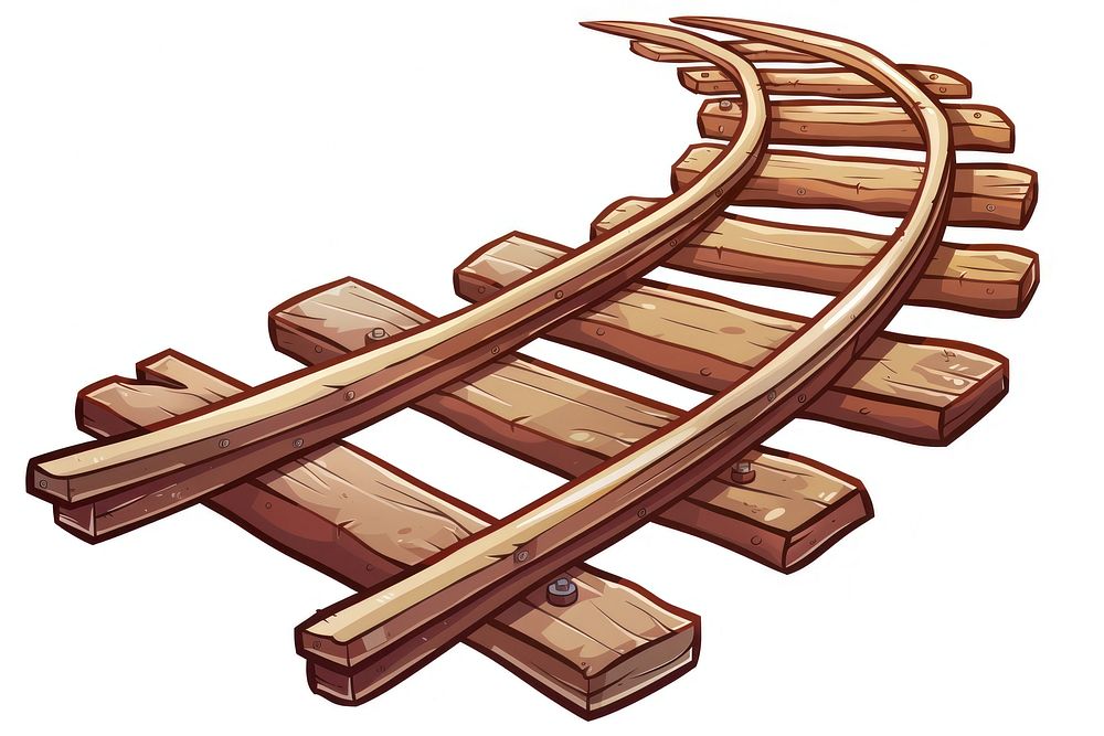 Rail cartoon wood transportation. | Premium Photo Illustration - rawpixel