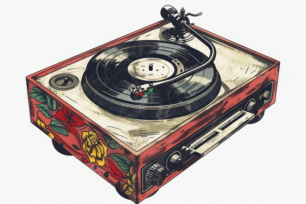 Record Player record electronics gramophone.
