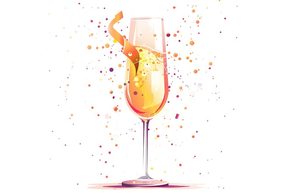 Golden Glass Collision Celebrating glass celebration cocktail.